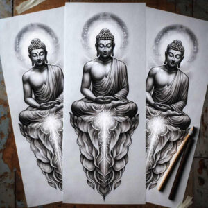 other-religions tattoo design ideas Realism perfect proportions sacred texts symbol of courage