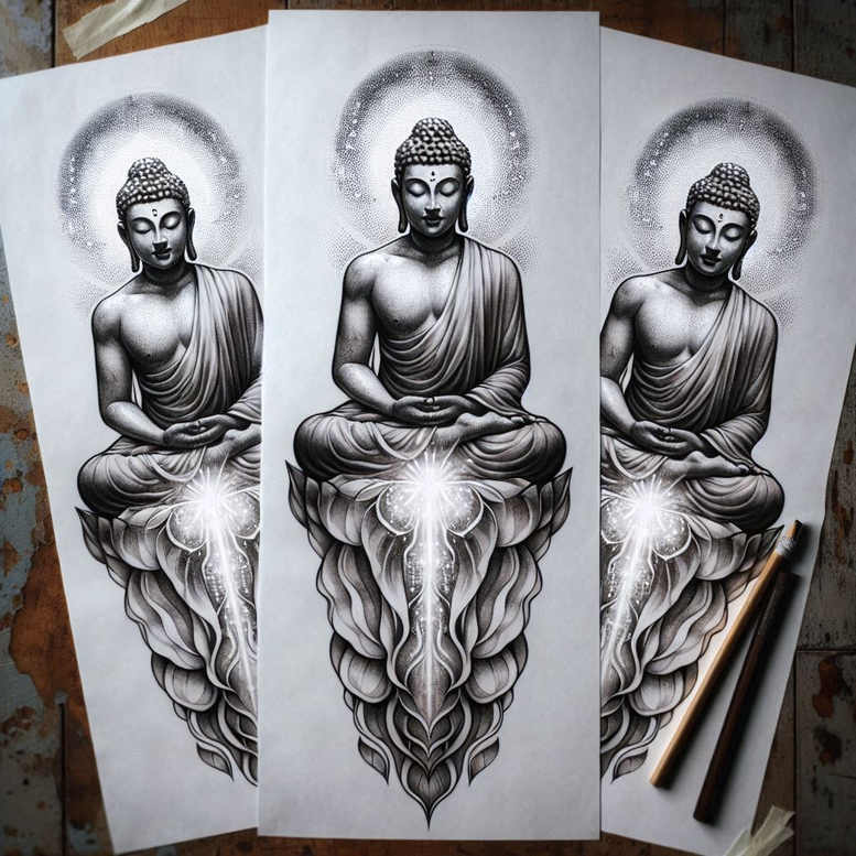 other-religions tattoo design ideas Realism perfect proportions sacred texts symbol of courage