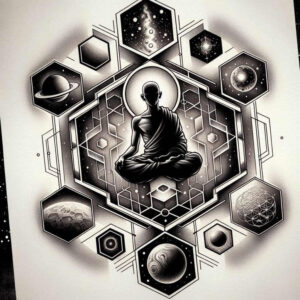other-religions tattoo design ideas Surrealism morphic sacrum for inner arm