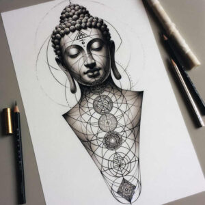 other-religions tattoo design ideas textural detail sacrum shows strength