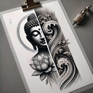 other-religions tattoo design ideas sharp-focus spiritual motifs for ankle