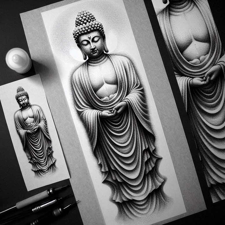 other-religions tattoo design ideas detailed textures spirituality and symbolism embodying endurance