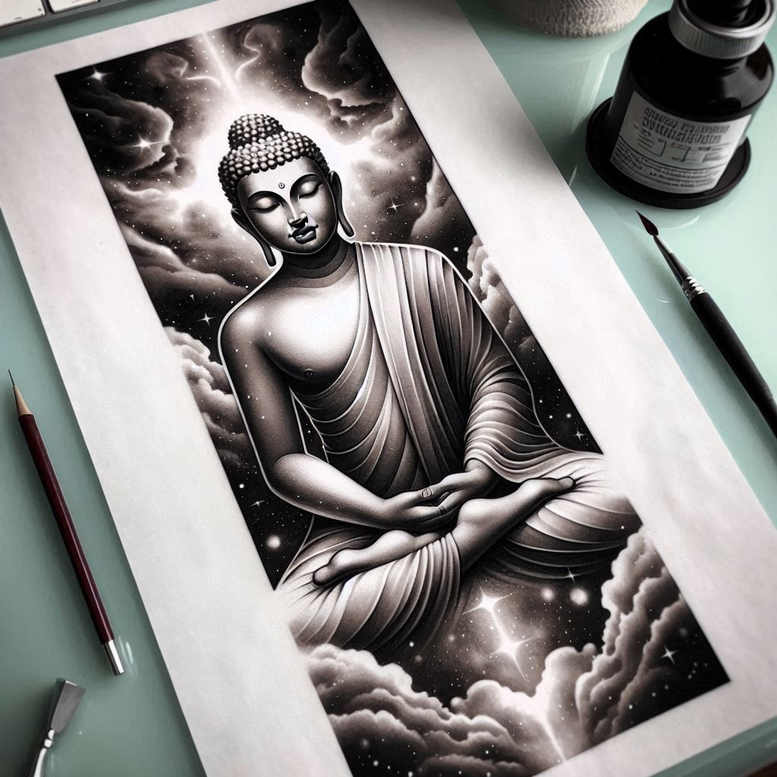 other-religions tattoo design ideas color overlays symbolism represents courage