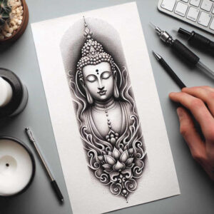 other-religions tattoo design ideas Realism natural tones symbols for chest