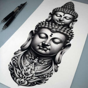other-religions tattoo design ideas Realism soft focus traditions embodying resilience