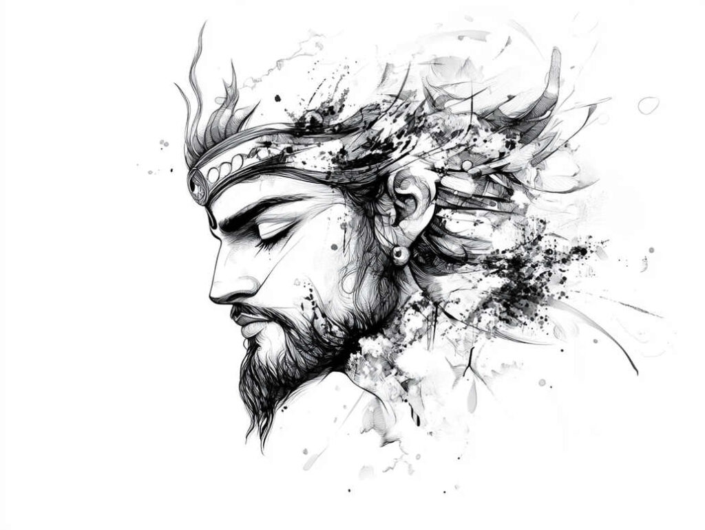 thin-line – tattoo design ideas free ai generated – neotraditional-classic-motifs – for-wrist-side – Gallery: other-religions-inkby-ai