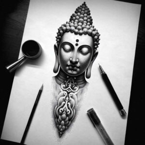 tiny-tattoo – tattoo design ideas free ai generated – realism-clean-background – for-hip – Gallery: other-religions-inkby-ai