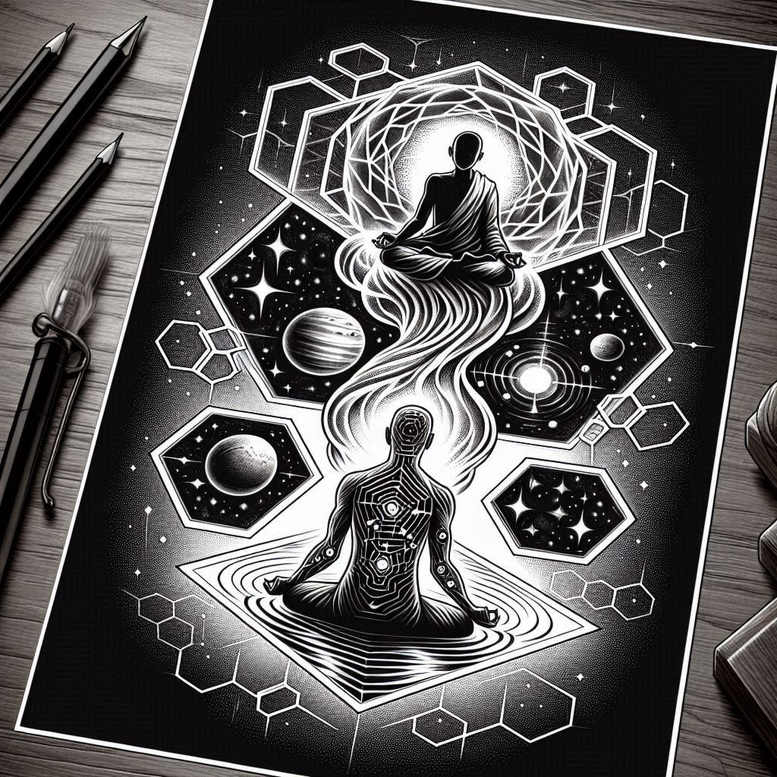 unembellished – tattoo design ideas free ai generated – neotraditional-bright-color – for-chest – Gallery: other-religions-inkby-ai