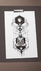 unembellished – tattoo design ideas free ai generated – realism-optical-depth – for-upper-shoulder – Gallery: other-religions-inkby-ai