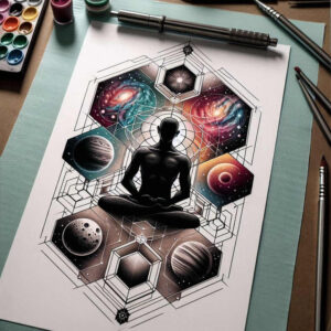 whisper-line – tattoo design ideas free ai generated – surrealism-melted-shapes – for-lower-arm – Gallery: other-religions-inkby-ai