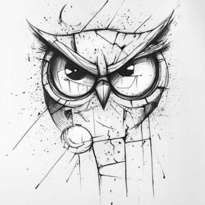 owl-color-tattoo-realism-light-and-shadow-play-for-nape – tattoo design ideas free ai generated – Gallery: owls-inkby-ai