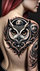 for-women-realism-full-detail-for-spine – tattoo design ideas free ai generated – Gallery: owls-inkby-ai