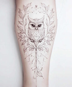owl-symbol-tattoo-realism-skin-illusion-for-heel – tattoo design ideas free ai generated – Gallery: owls-inkby-ai