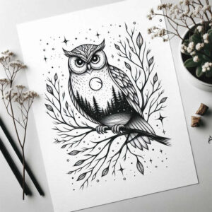 wisdom-symbol-owl-tattoo-realism-smooth-gradients-for-scapula – tattoo design ideas free ai generated – Gallery: owls-inkby-ai