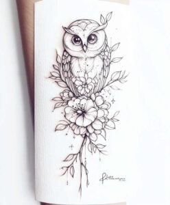wisdom-owl-tattoo-realism-dimensional-ink-for-lower-thigh – tattoo design ideas free ai generated – Gallery: owls-inkby-ai