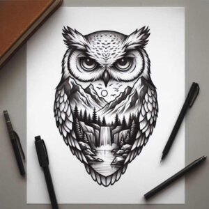 owl-mystical-tattoo-neotraditional-artistic-contrast-for-triceps – tattoo design ideas free ai generated – Gallery: owls-inkby-ai