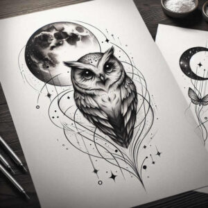 life-symbol-owl-tattoo-realism-smooth-gradients-for-shoulder – tattoo design ideas free ai generated – Gallery: owls-inkby-ai