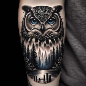 intuitive-owl-tattoo-surrealism-visionary-for-lower-back – tattoo design ideas free ai generated – Gallery: owls-inkby-ai