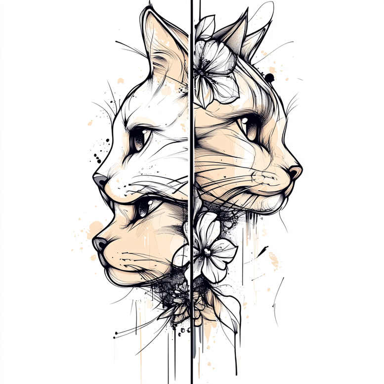 pets-tattoo-ideas – tattoo design ideas free ai generated – compact – for-spine – Gallery: pets-inkby-ai