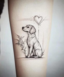 pets-tattoo-ideas – tattoo design ideas free ai generated – discreet-mark – for-scapula – Gallery: pets-inkby-ai