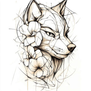 pets-tattoo-ideas – tattoo design ideas free ai generated – pure-design – for-upper-shoulder – Gallery: pets-inkby-ai