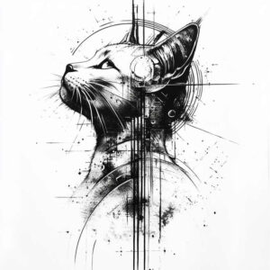 pets-tattoo-ideas – tattoo design ideas free ai generated – quiet – for-thigh – Gallery: pets-inkby-ai