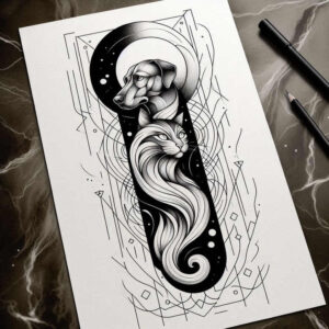 pets-tattoo-ideas – tattoo design ideas free ai generated – refined – for-shin – Gallery: pets-inkby-ai