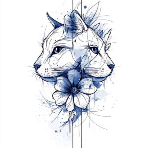 pets-tattoo-ideas – tattoo design ideas free ai generated – short-stroke – for-wrist – Gallery: pets-inkby-ai