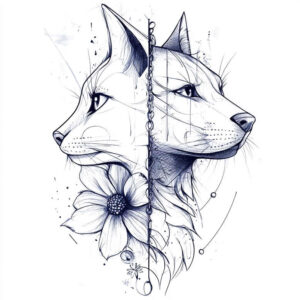 pets-tattoo-ideas – tattoo design ideas free ai generated – simple-dot – for-heel – Gallery: pets-inkby-ai