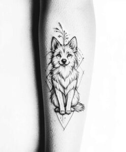pets-tattoo-ideas – tattoo design ideas free ai generated – soft-touch – for-shoulder-blade – Gallery: pets-inkby-ai