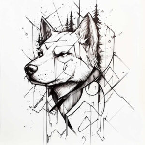 pets-tattoo-ideas – tattoo design ideas free ai generated – thin-script – for-upper-arm – Gallery: pets-inkby-ai