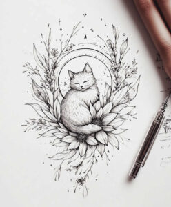 pets tattoo design ideas Realism depth realism detailed fur for chest