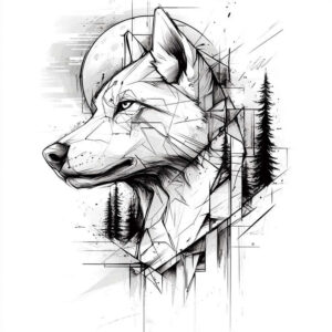 pets tattoo design ideas Surrealism blurred boundaries pet character courage and power