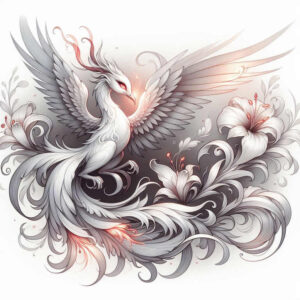 flying-phoenix – tattoo design ideas free ai generated – neotraditional-modern-classic – for-lower-back – Gallery: phoenix-inkby-ai