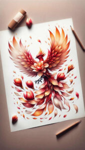 for-women – tattoo design ideas free ai generated – realism-realistic-shadowing – for-fingers – Gallery: phoenix-inkby-ai