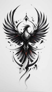 for-women – tattoo design ideas free ai generated – surrealism-shifting-shapes – for-hip – Gallery: phoenix-inkby-ai