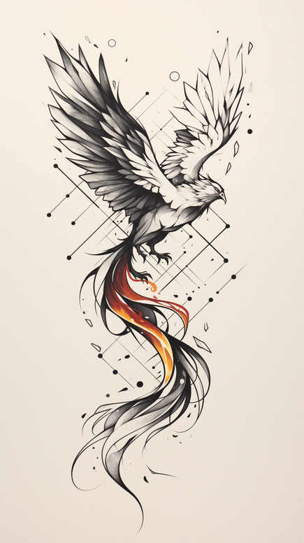 phoenix-and-spirituality – tattoo design ideas free ai generated – neotraditional-enhanced-color – for-triceps – Gallery: phoenix-inkby-ai