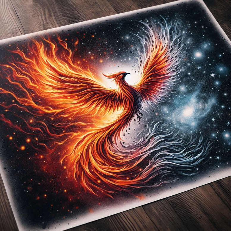 phoenix-symbol-of-eternity – tattoo design ideas free ai generated – neotraditional-subtle-highlights – for-palm – Gallery: phoenix-inkby-ai