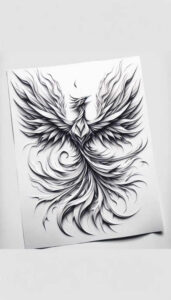 phoenix-symbol-of-eternity – tattoo design ideas free ai generated – realism-high-fidelity – for-forearm – Gallery: phoenix-inkby-ai