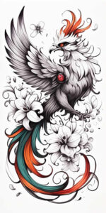 phoenix-symbol-of-rebirth – tattoo design ideas free ai generated – realism-detailed-rendering – for-palm – Gallery: phoenix-inkby-ai