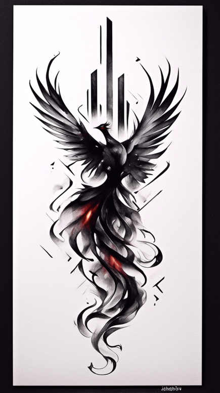 phoenix-symbol-of-transformation – tattoo design ideas free ai generated – neotraditional-vivid-detail – for-wrist-side – Gallery: phoenix-inkby-ai