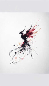 phoenix-symbol-of-transformation – tattoo design ideas free ai generated – surrealism-whimsical – for-inner-arm – Gallery: phoenix-inkby-ai