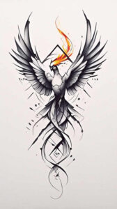phoenix-with-energy – tattoo design ideas free ai generated – realism-skin-texture – for-forearm – Gallery: phoenix-inkby-ai