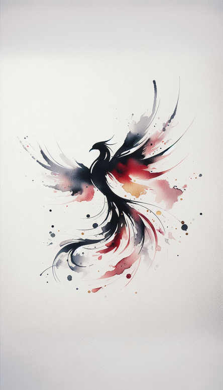 phoenix-with-energy-motif – tattoo design ideas free ai generated – realism-photo-realistic – for-upper-arm – Gallery: phoenix-inkby-ai