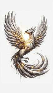 phoenix-with-flames – tattoo design ideas free ai generated – neotraditional-classic-motifs – for-toe – Gallery: phoenix-inkby-ai