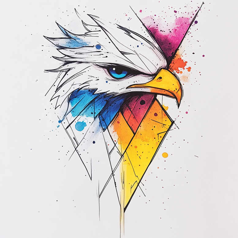 phoenix-with-shading – tattoo design ideas free ai generated – surrealism-vivid-hallucination – for-temple – Gallery: phoenix-inkby-ai