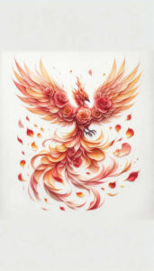 phoenix tattoo design ideas esoteric symbolism fiery flight for shin