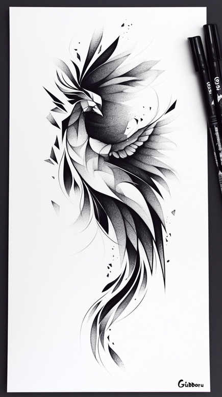 phoenix tattoo design ideas natural blush fiery tail for biceps