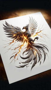 phoenix tattoo design ideas saturated hues fiery tail represents courage