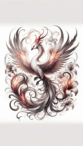 phoenix tattoo design ideas vivid detail fiery wings for sternum